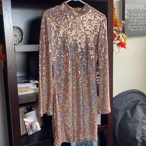 Rose Gold Holiday Dress